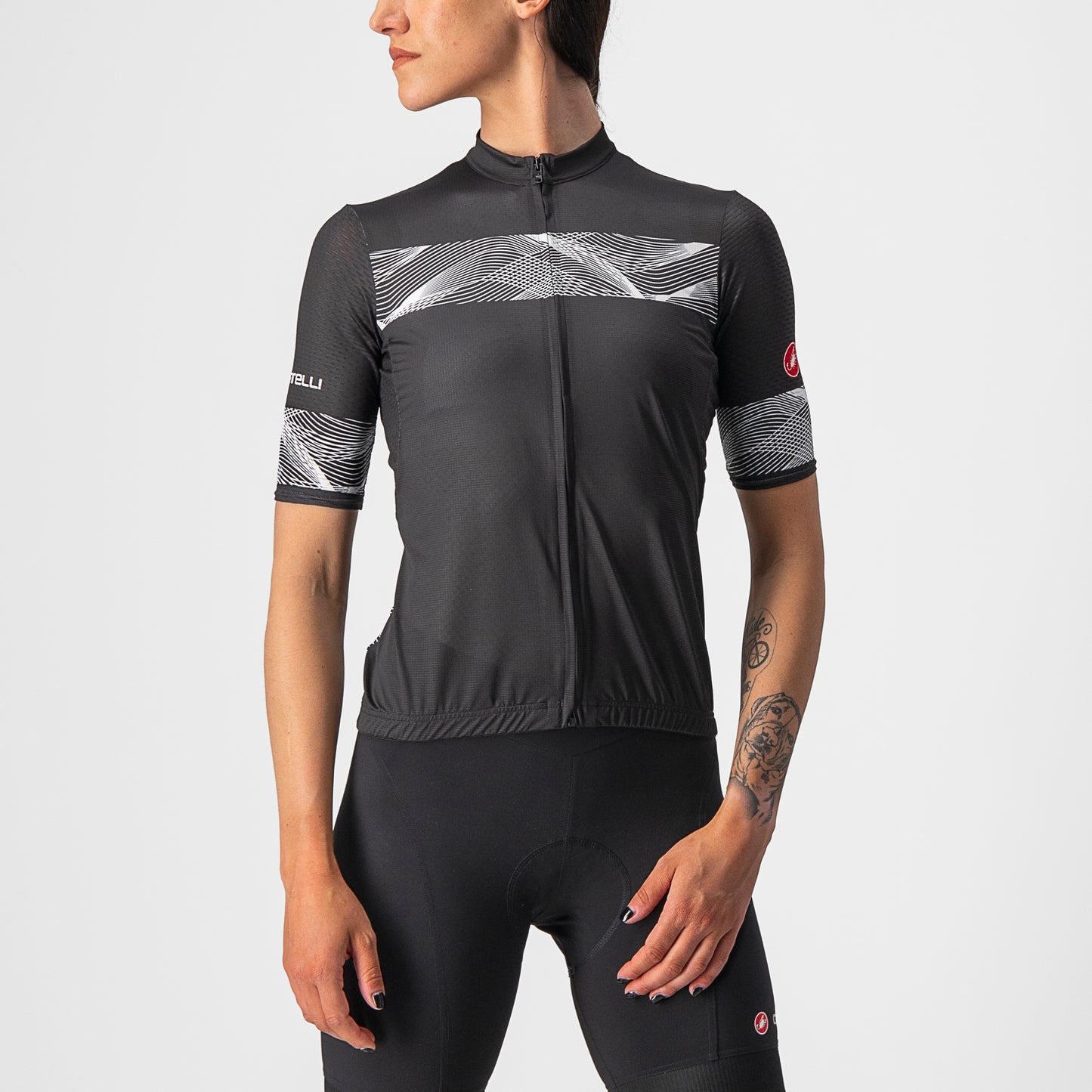 CASTELLI Fenice Women's Jersey - Black / White