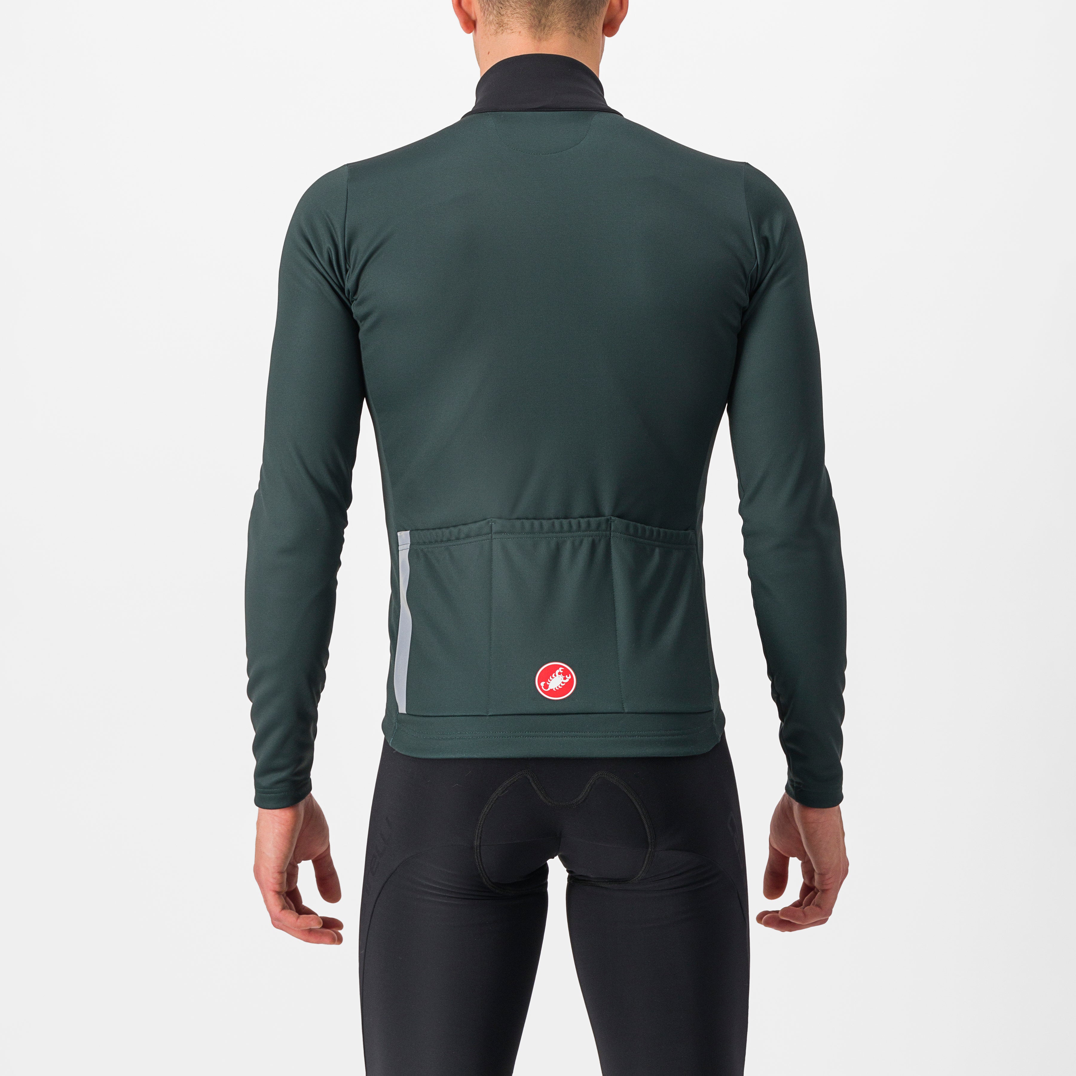 CASTELLI Entrata Thermal Jersey Rover Green Black