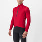 CASTELLI Entrata Thermal Jersey - Pompeian Red/ Silver Gray