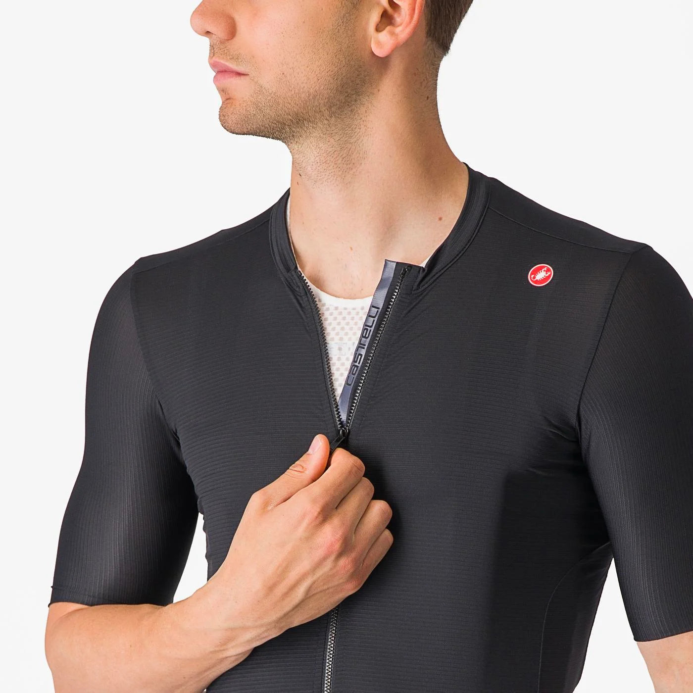 CASTELLI Espresso Men's Jersey - Light Black / Dark Gray