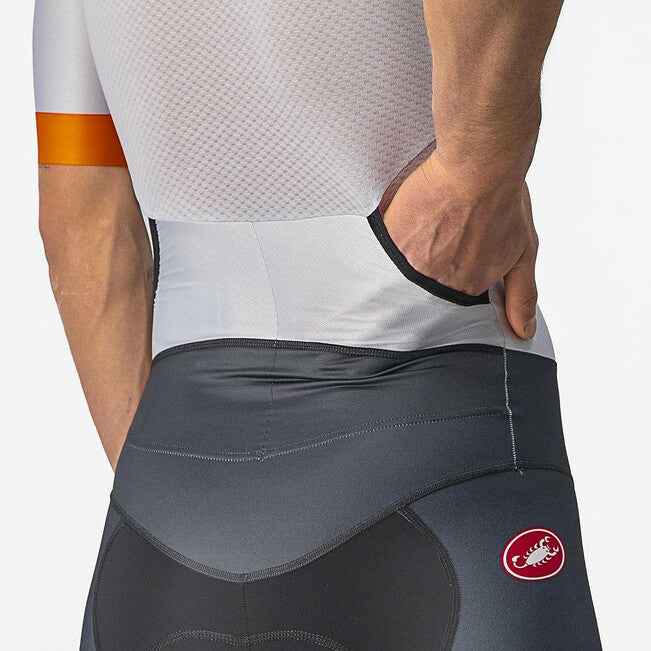 CASTELLI Free San Remo Men's SS Suit - Silver Gray / Brilliant Orange